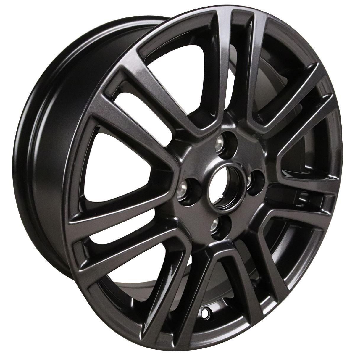 TRANSIT TOURNEO COURIER 16" SET OF 4 ALLOY WHEEL 7X2-SPOKE DESIGN MAGNETIC GREY FINISH 2016-2023