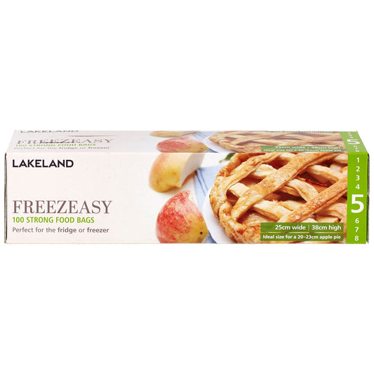 100 Flat Freezeasy Food Freezer Bags 25 x 38cm