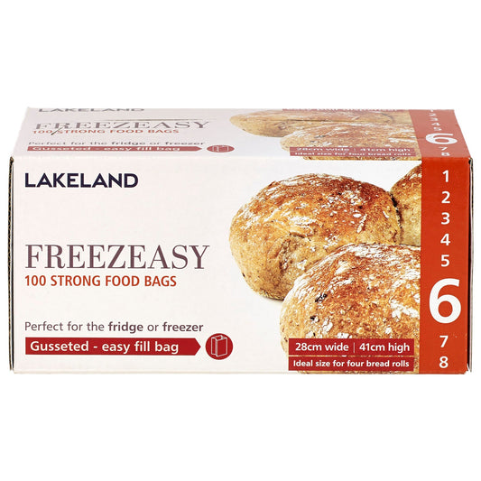 100 Gusseted Freezeasy Food Freezer Bags 28 x 41cm