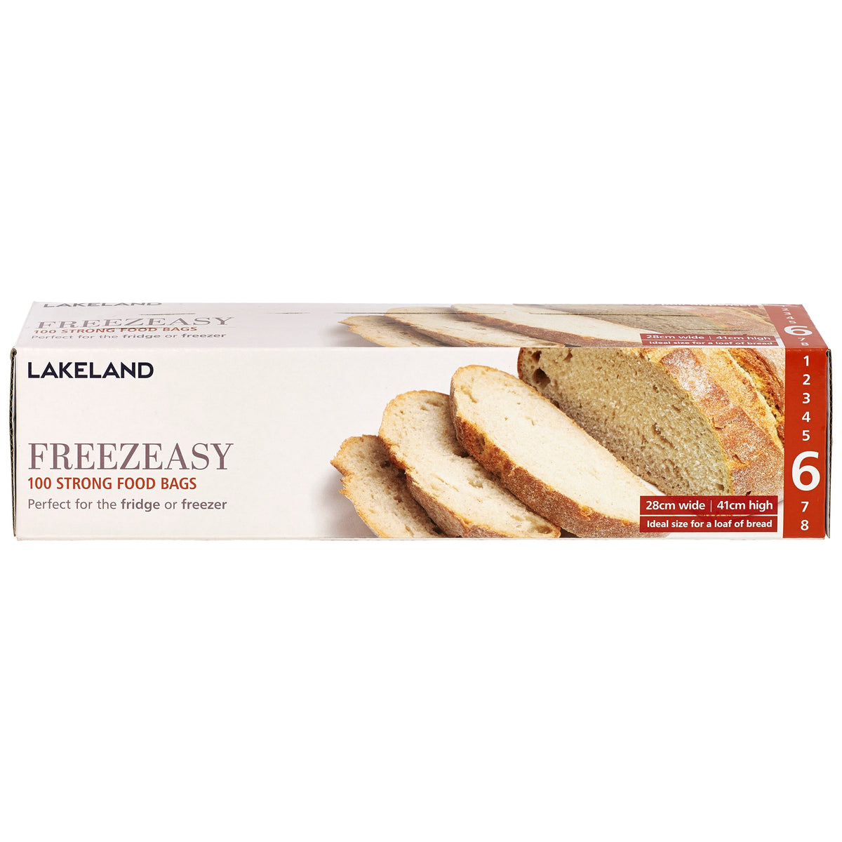 100 Flat Freezeasy Food Freezer Bags 28 x 41cm