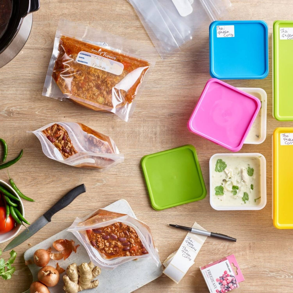 20 Soup n Sauce Press Seal Freezer Bags 1L