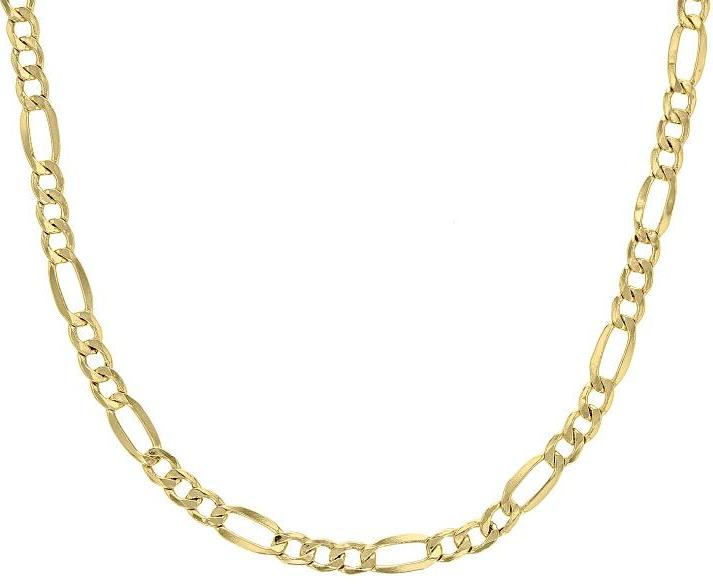 10K Yellow Gold Figaro Chain Lightweight