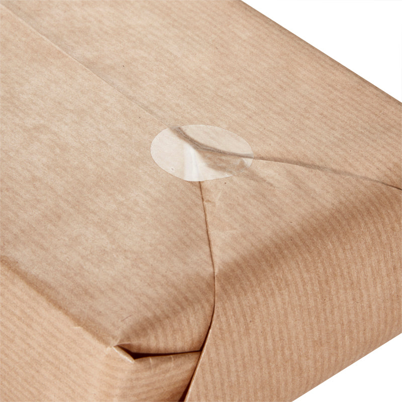 400 Wrap Fixers Clear Round Self Adhesive Sticker Seals