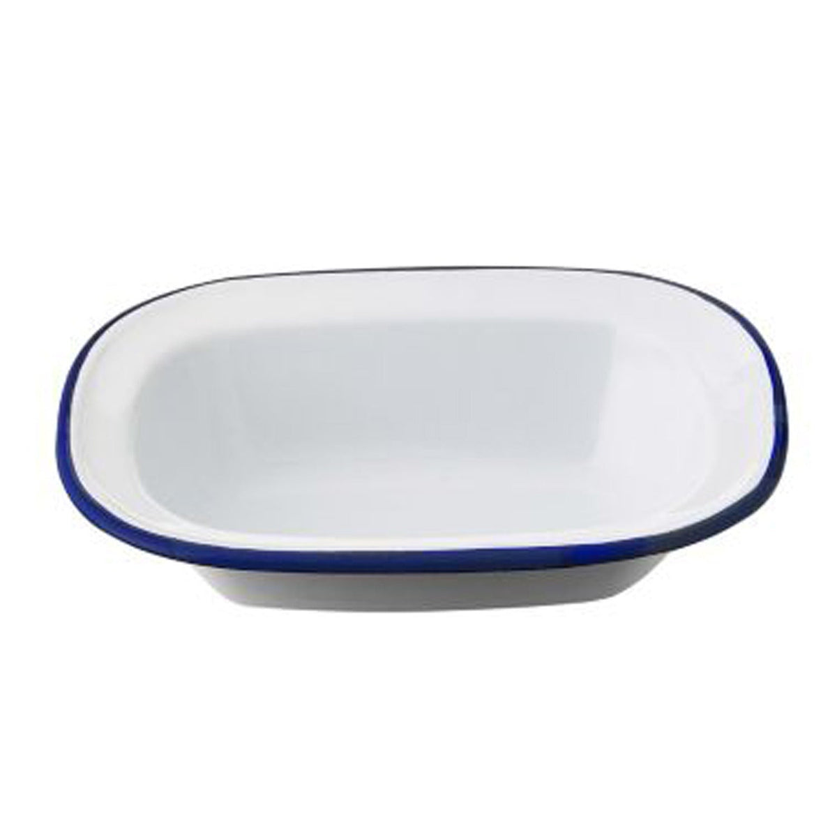 Traditional Enamel 16cm Oblong Pie Dish