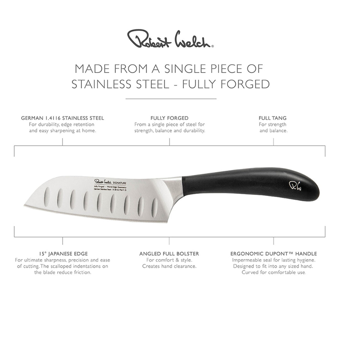 Robert Welch Signature Santoku 14cm Knife