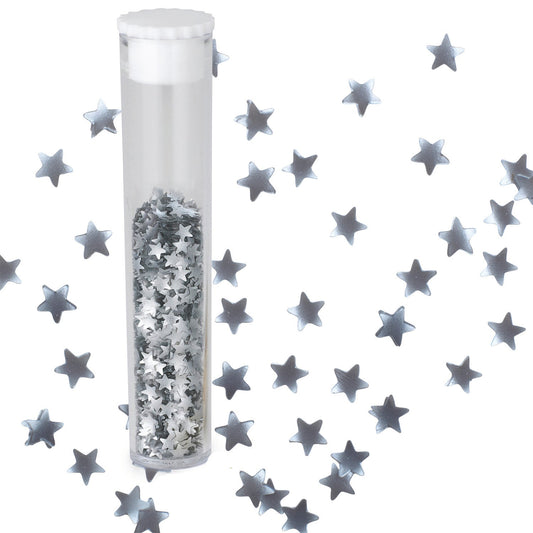 Cake Decorating Sprinkles - 1.4g Edible Silver Stars