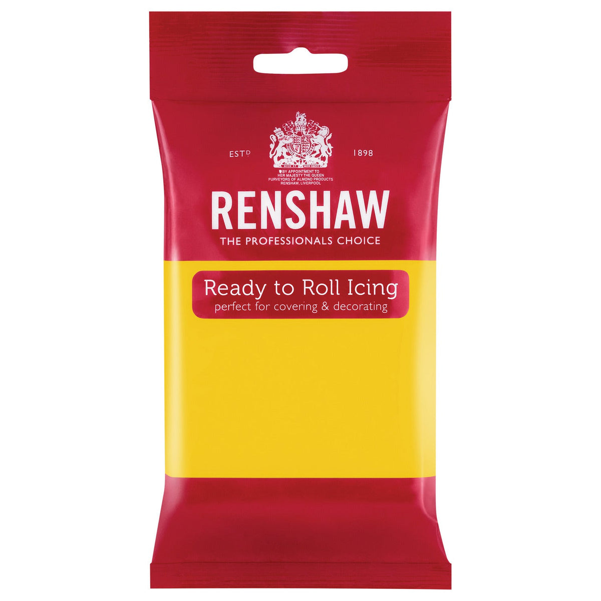 Renshaw Ready to Roll Coloured Icing - 250g Yellow