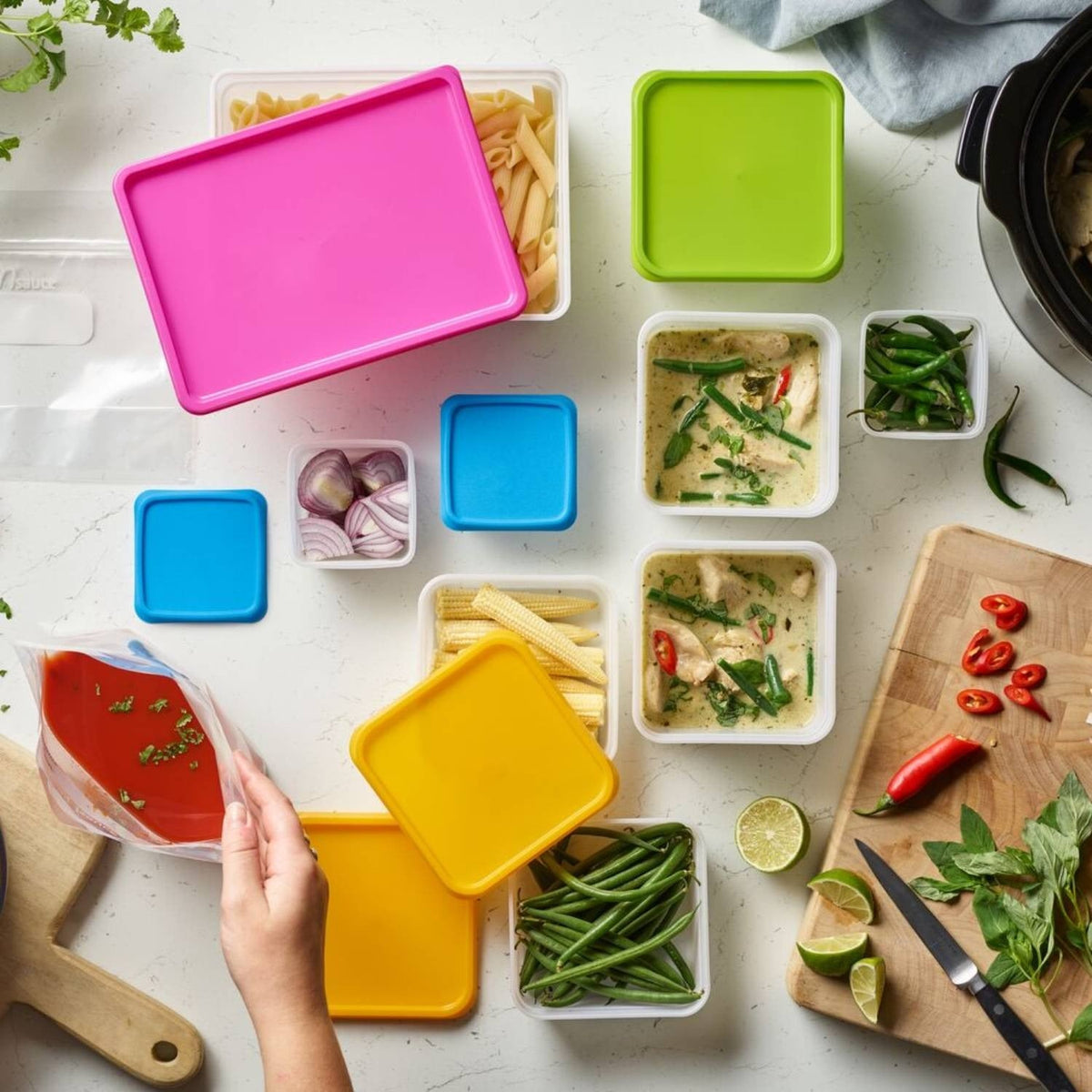 5 Stack a Boxes Food Storage Containers 2.5L