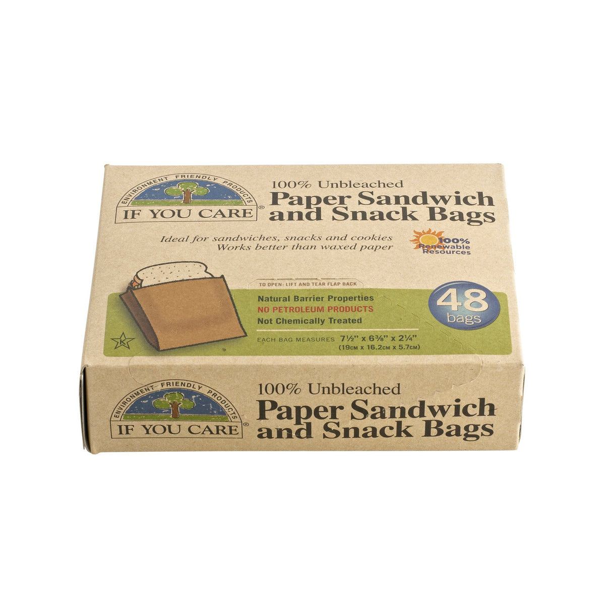 48 Traditional Brown Paper Snack & Sweets Bags
