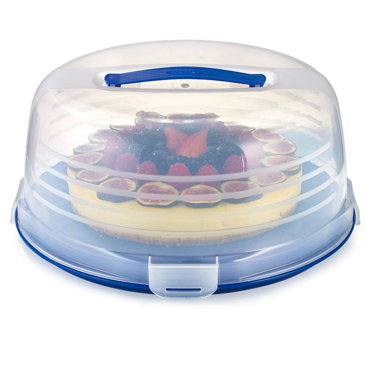 Keep Cool Cake Carrier Caddy & Clear Lid - Round Cream & Cheesecakes