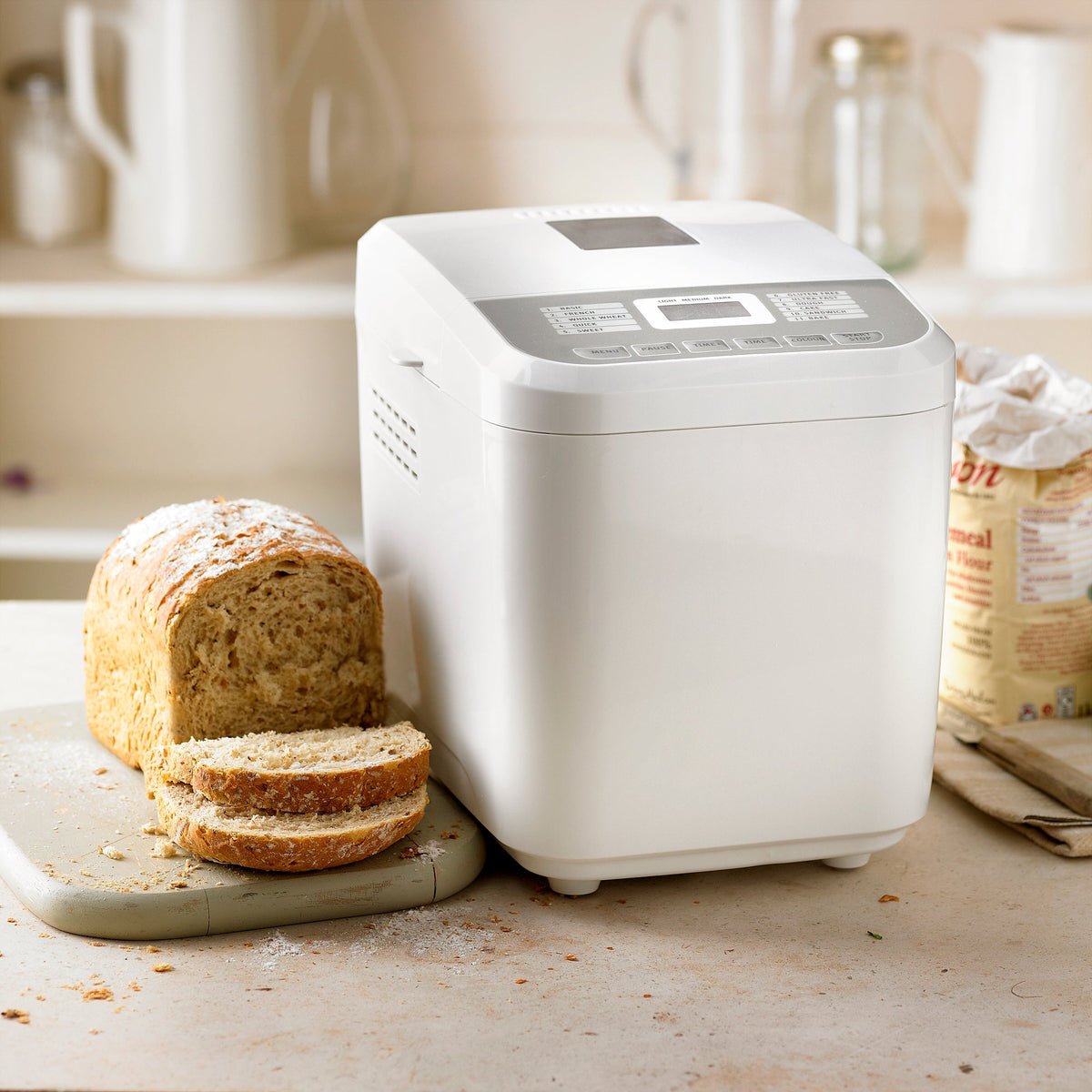 Lakeland White Compact 1lb Daily Loaf Bread Maker