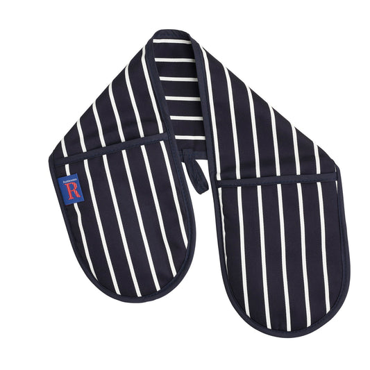 Rushbrookes Butchers Stripe Double Oven Glove