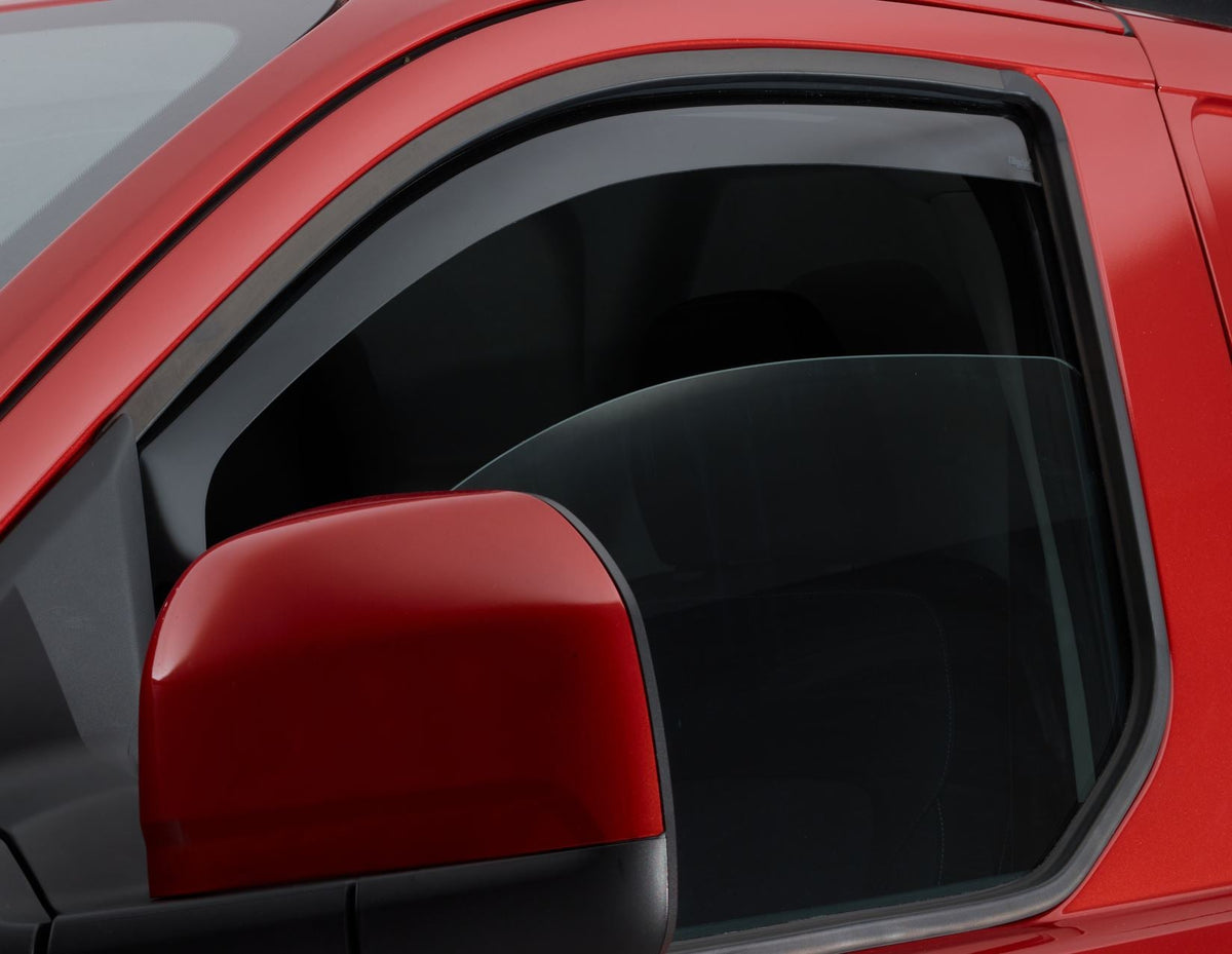 CLIMAIR* FRONT WINDOW WIND DEFLECTORS BLACK FOR TRANSIT CUSTOM 2023-ONWARDS