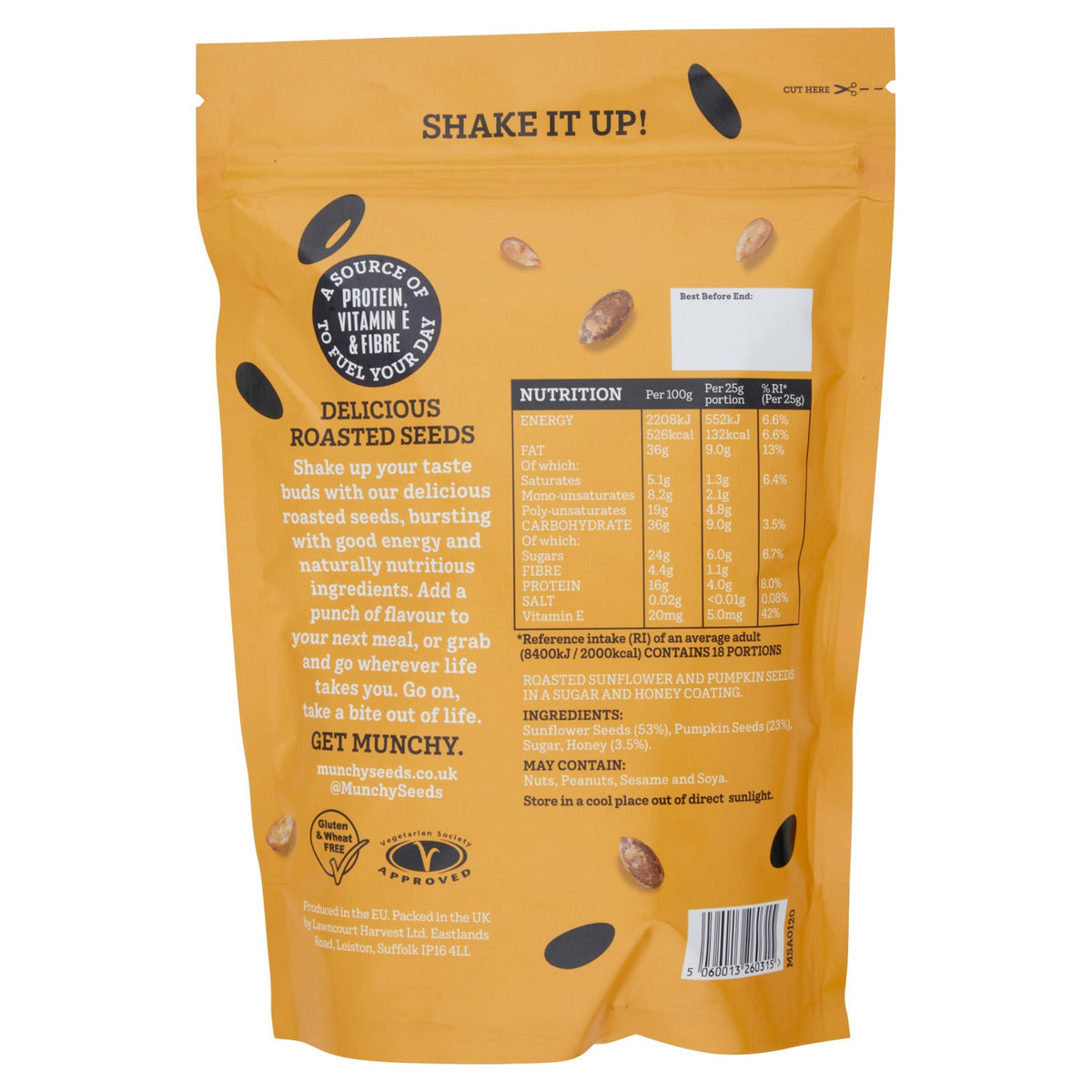 Munchy Seeds Honey Seeds Sprinkles Snack 450g