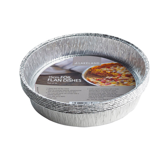 10 Foil Flan Dishes 15cm