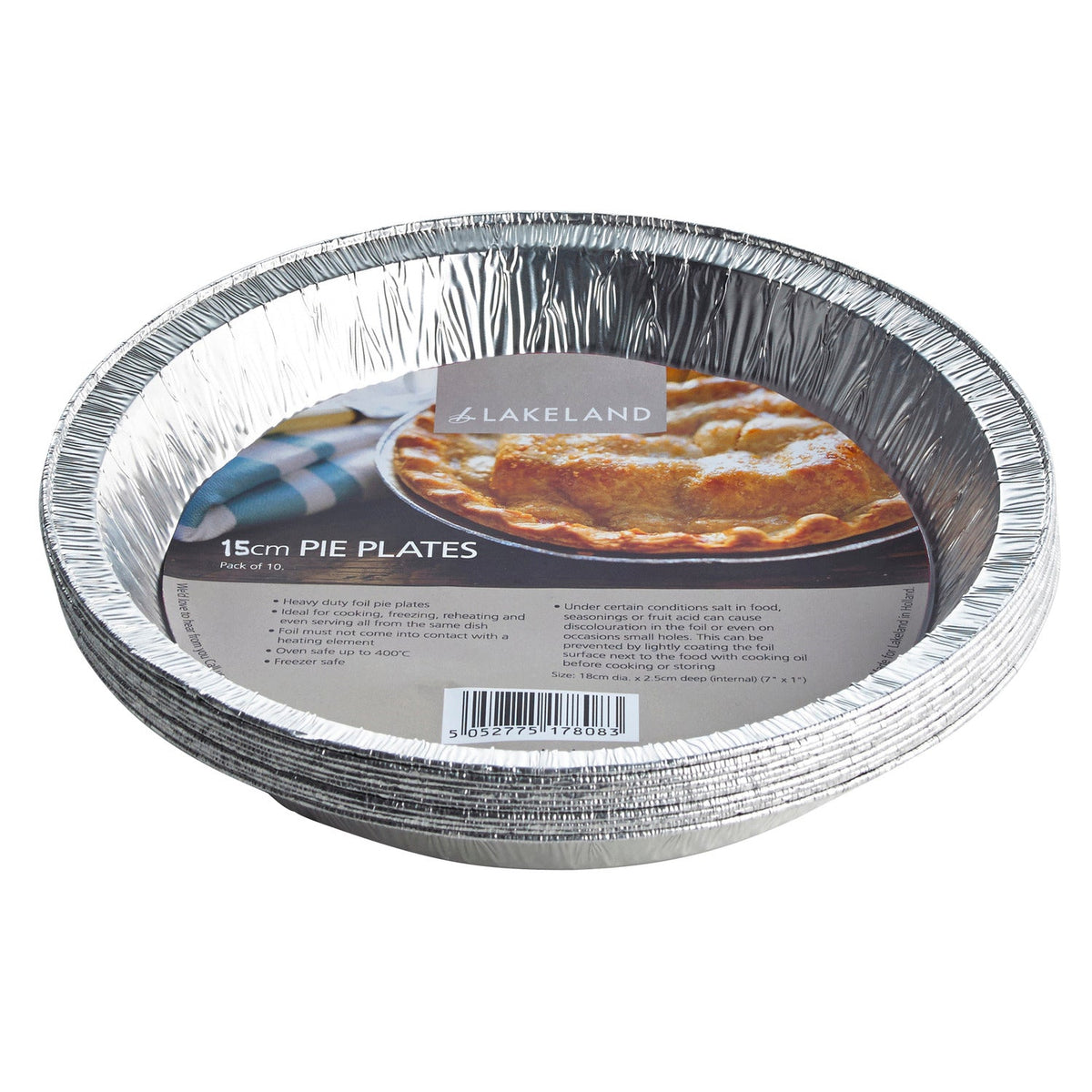 10 Foil Pie Plates 15cm