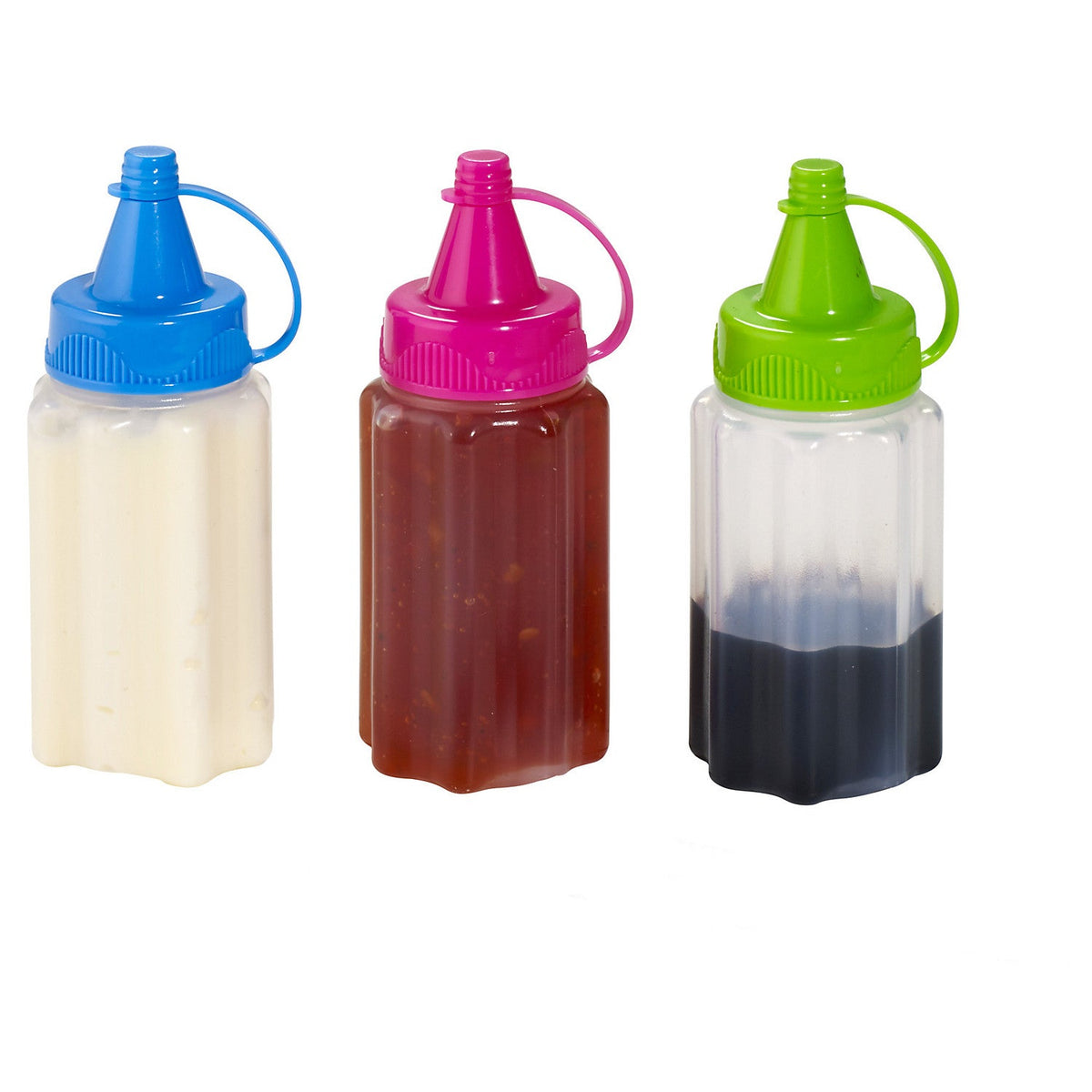 3 Sistema Sauce To Go Squeezy Sauce Bottles