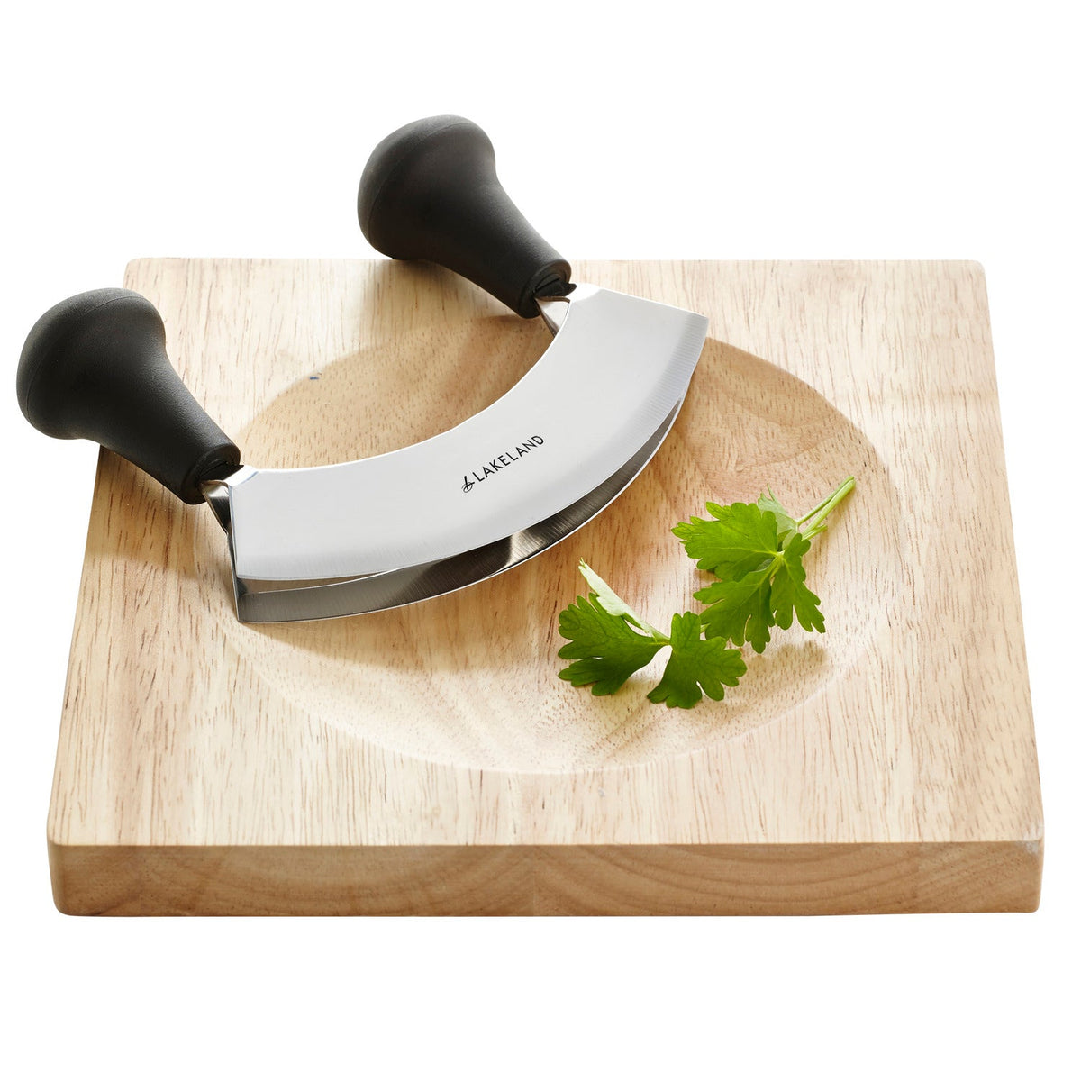 Mezzaluna Half Moon Herb Chopper and Board Set