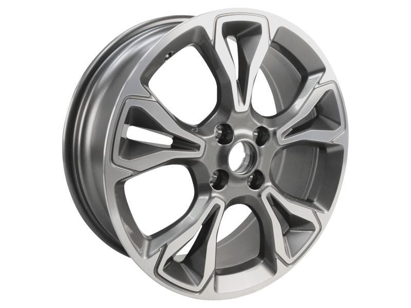 FIESTA 18" SET OF 4 SET OF 4 ALLOY WHEELS 5X2-SPOKE DESIGN ROCK METALLIC MACHINED FINISH 2017-2023