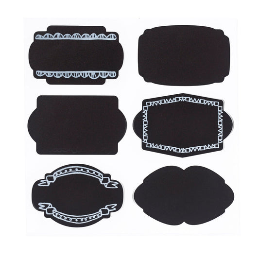 24 Chalkboard Jar Labels