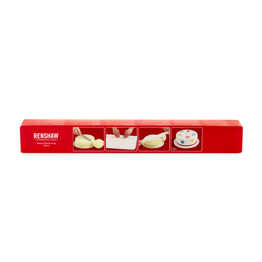 Renshaw Ready Rolled Icing Circle - 450g White - For 20cm Cakes