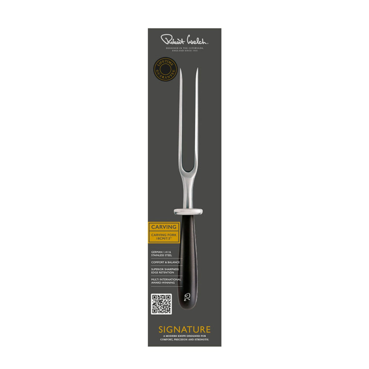 Robert Welch Signature 17cm Meat Carving Fork in Gift Box