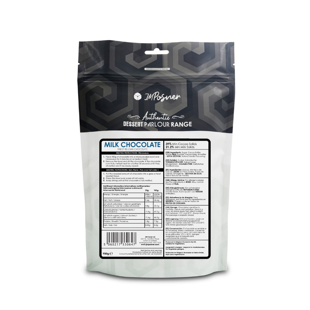 900g Luxury Milk Chocolate Drops For Fountains & Baking
