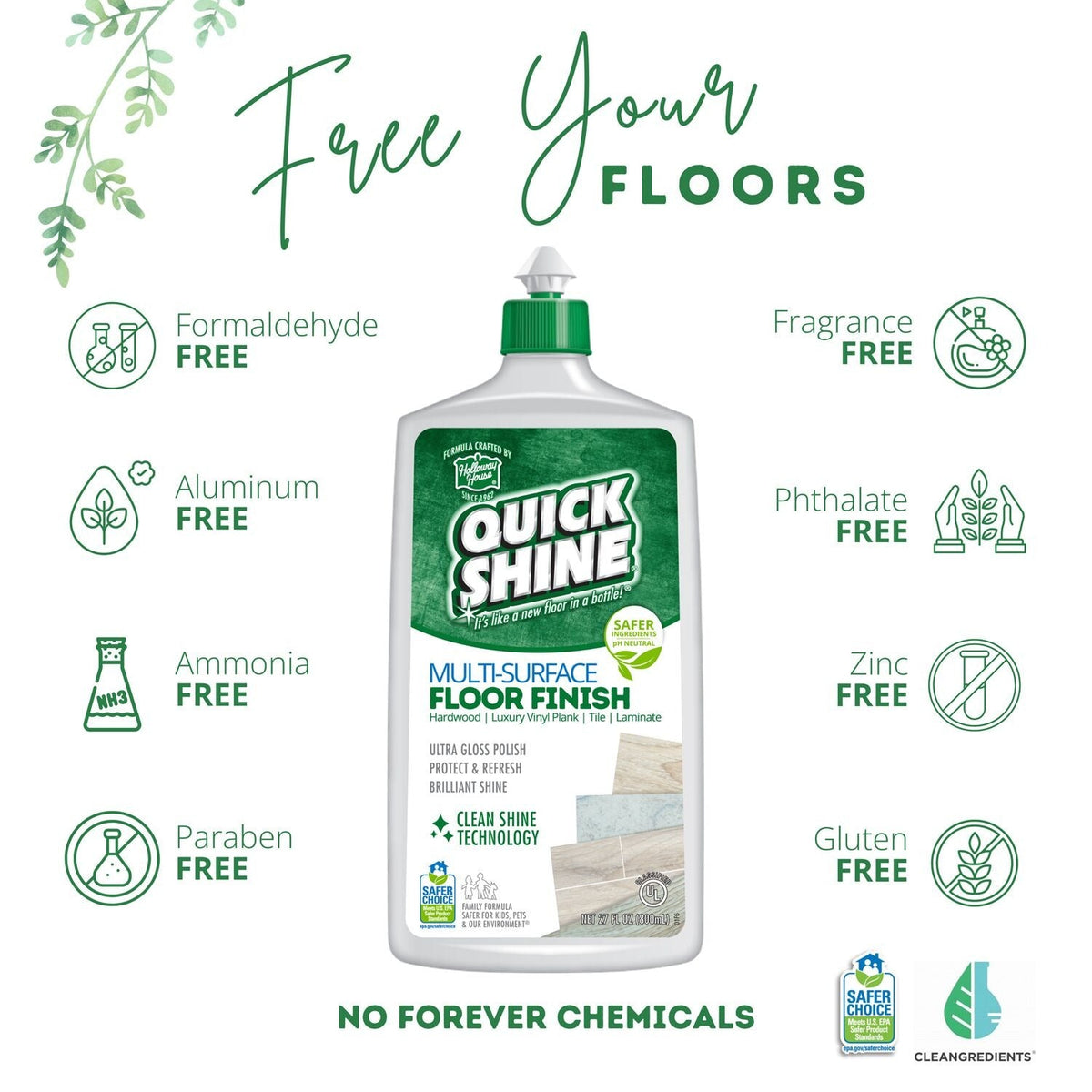 Quick Shine Floor Finish 800ml