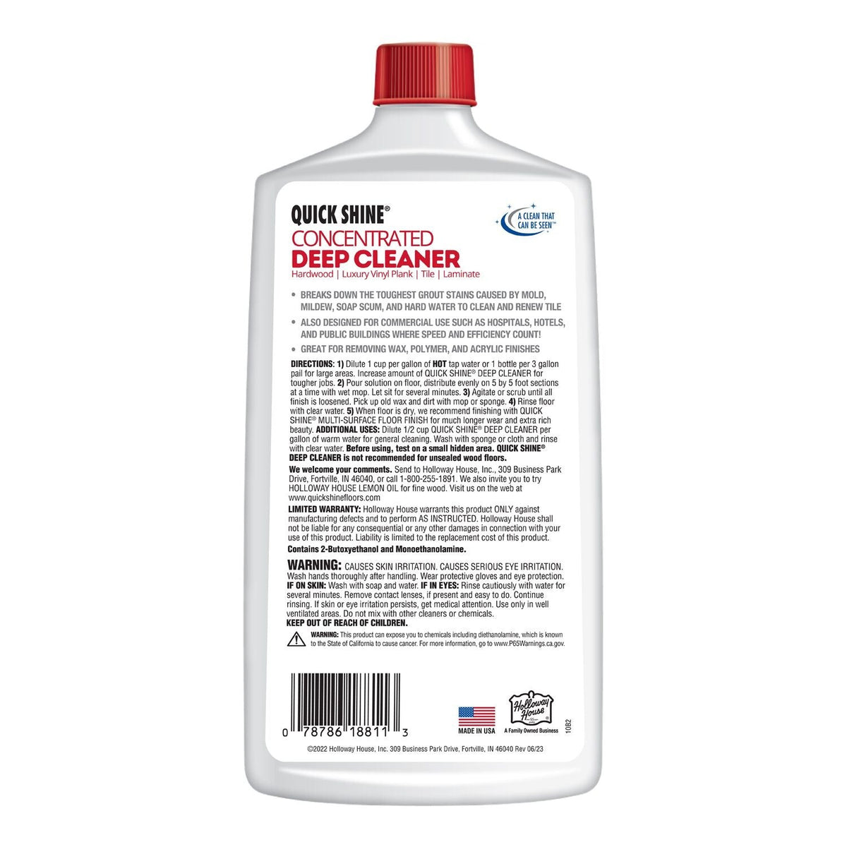 Quick Shine Floor Deep Cleaner and Wax Remover 800ml