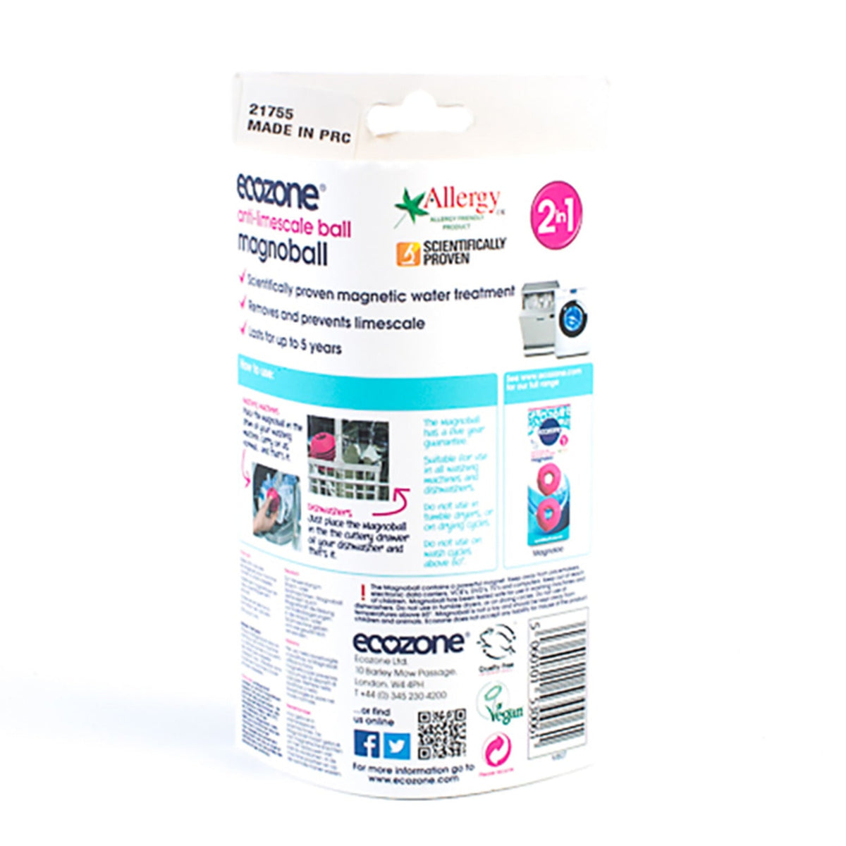 Ecozone Magnoball Anti-Limescale Ball