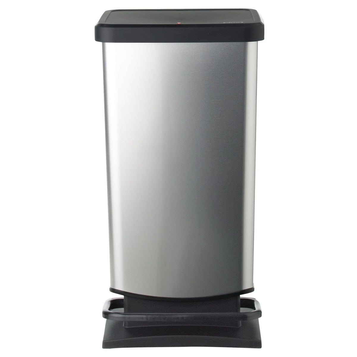 Rotho Kitchen Waste Pedal Bin - Metallic Effect 40L