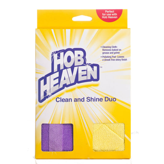 Hob Heaven Clean and Shine Duo Ceramic Hob Cleaning Cloths