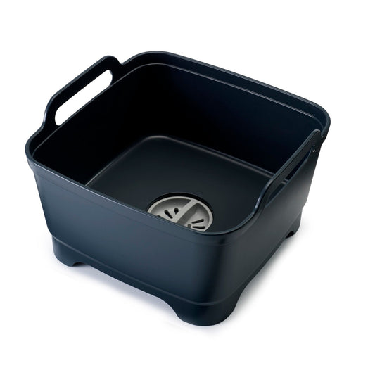 Joseph Joseph Wash and Drain Washing Up Bowl with Plug - Grey