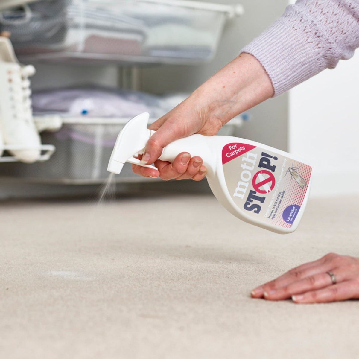 Moth Stop Carpet Moth Killer and Freshner Spray 500ml