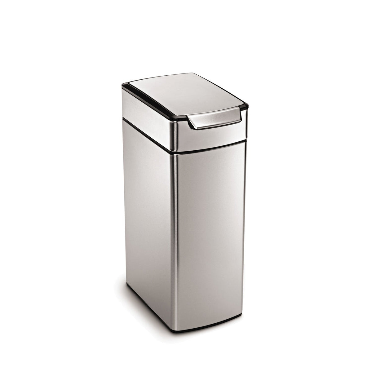 simplehuman Slim Touch Bar Kitchen Waste Bin - Silver 40L