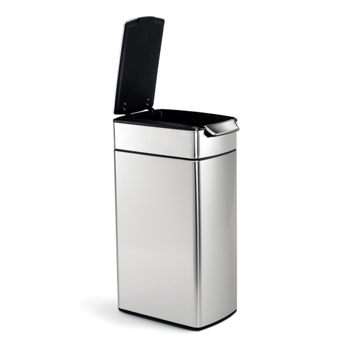 simplehuman Slim Touch Bar Kitchen Waste Bin - Silver 40L