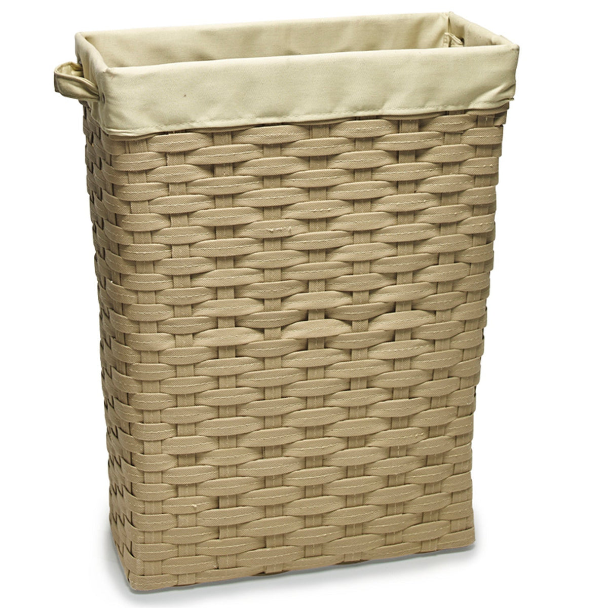 Slim Woven Lined Tall Laundry Basket 30L