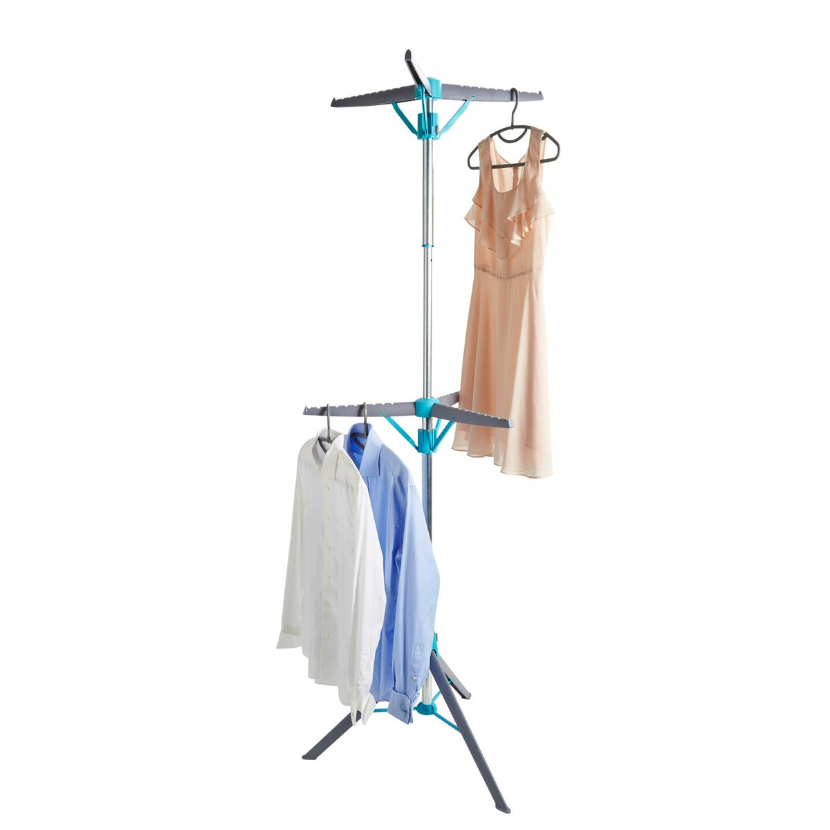 2-Tier HangAway Clothes Hanger Stand