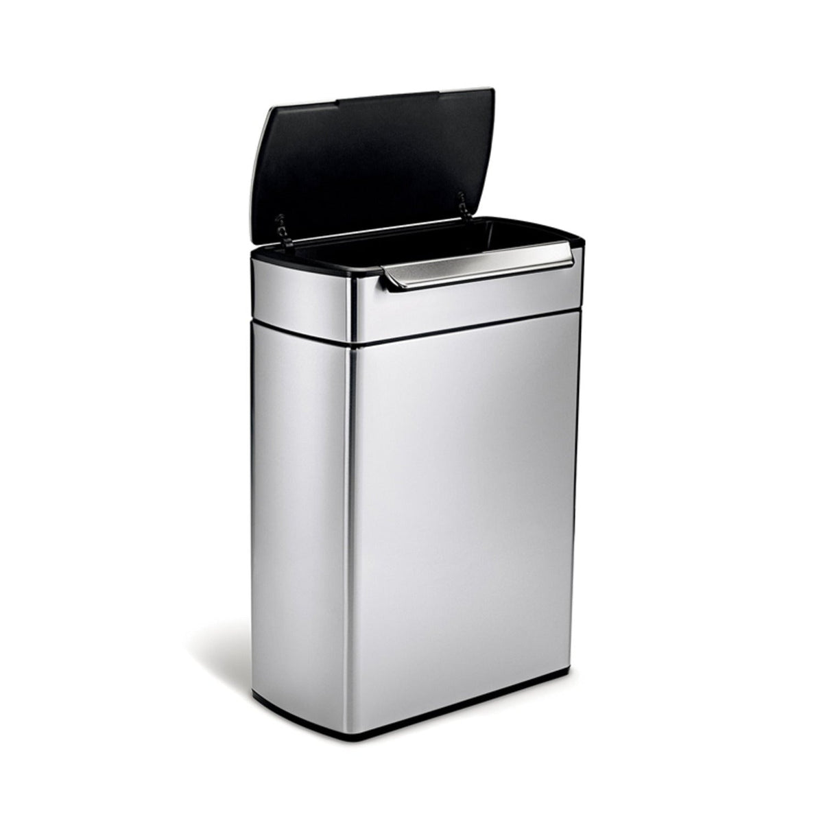 simplehuman Touch Bar Recycle Kitchen Waste Bin - Silver 48L