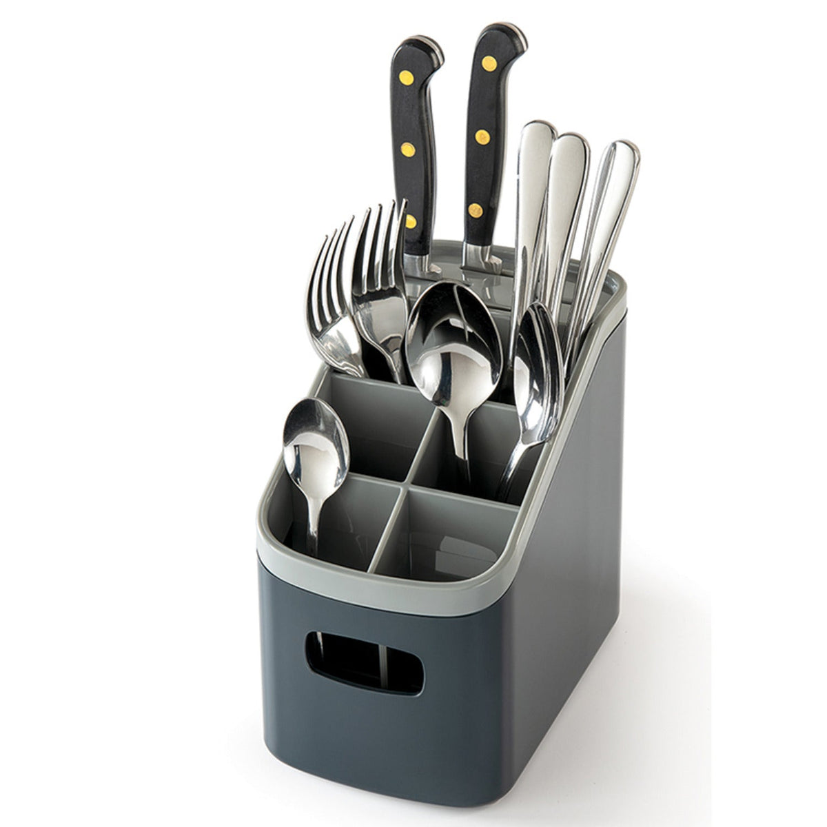 ILO Sink Cutlery Holder and Drainer Grey