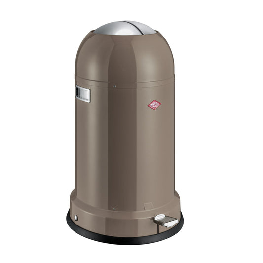 Wesco Kickmaster Retro Kitchen Waste Pedal Bin - Grey 33L