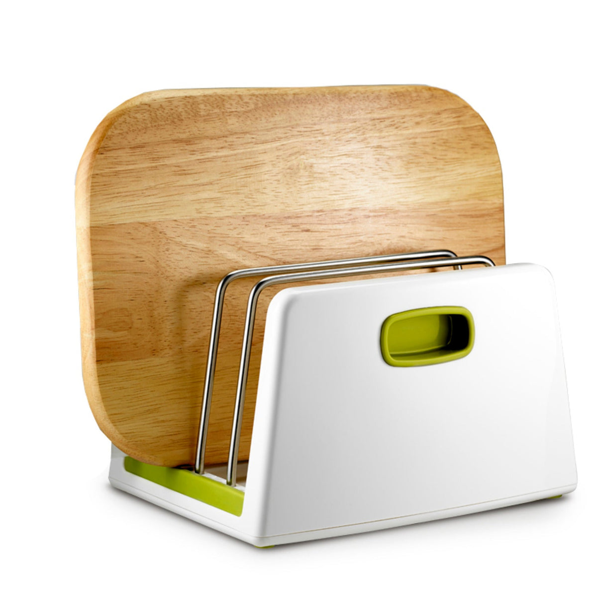 ILO Adjustable Chopping Board Storage Rack White and Green