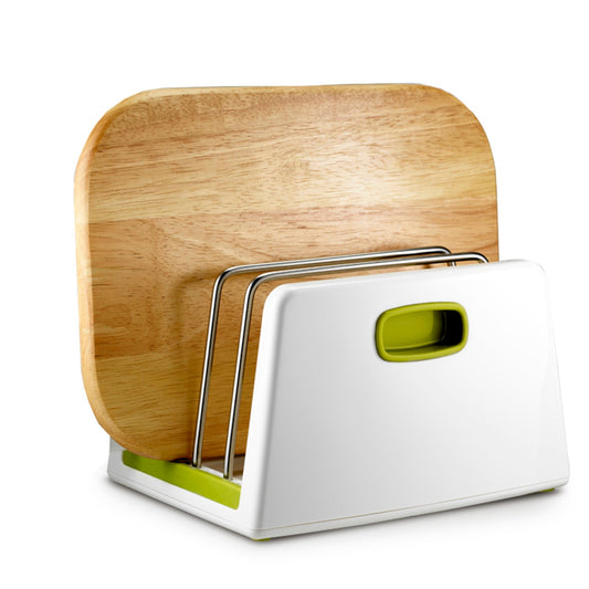 ILO Adjustable Chopping Board Storage Rack White and Green
