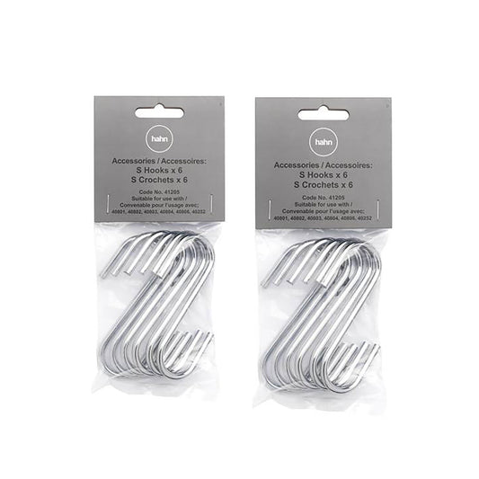 Hahn 12 S-Shaped Hanging Hooks 41205