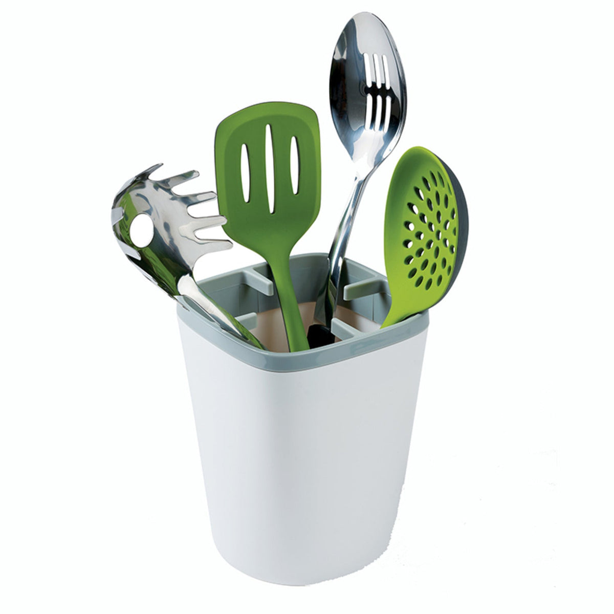 ILO Kitchen Utensil Pot White and Grey