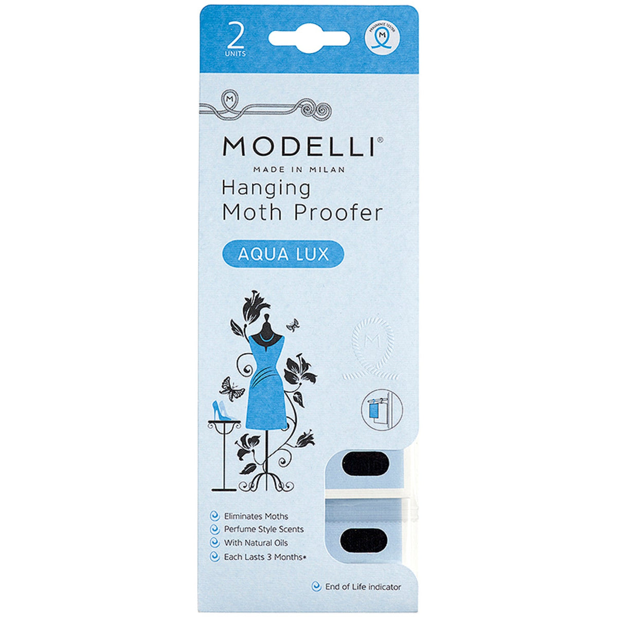 2 Modelli Hanging Moth Proofer Aqua Lux