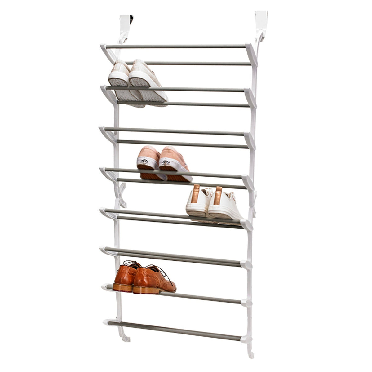 24 Pair Over-Door Shoe Storage Rack
