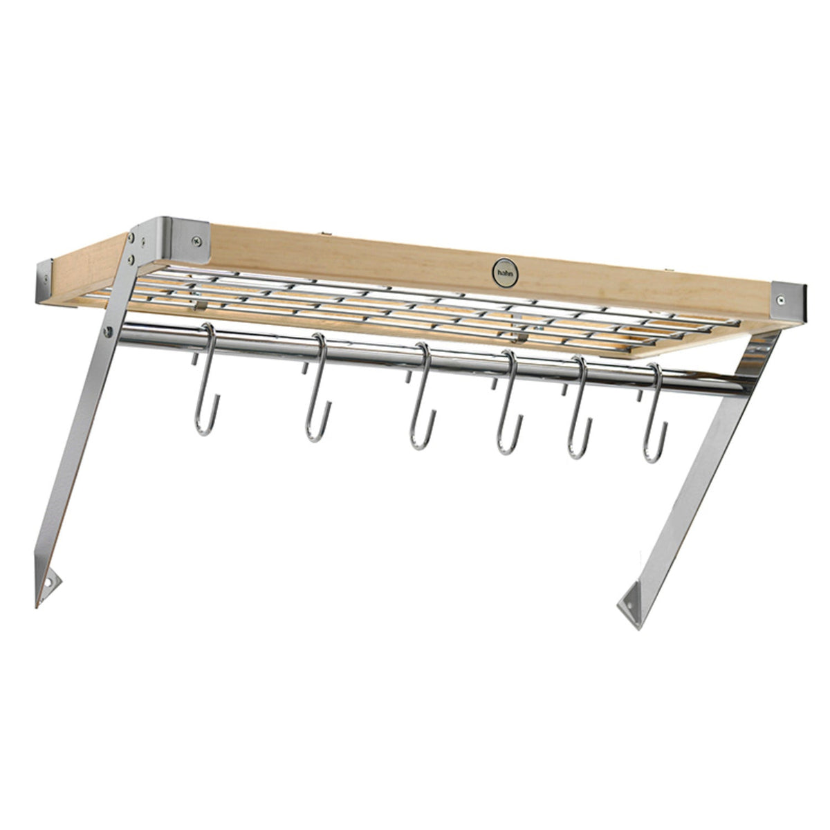 Hahn Classic Wall Rack Natural Pine with Hooks