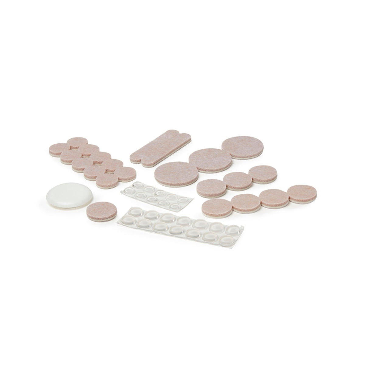 Furniture Felt Pads, Sliders and Bumpers Assorted Pack of 214