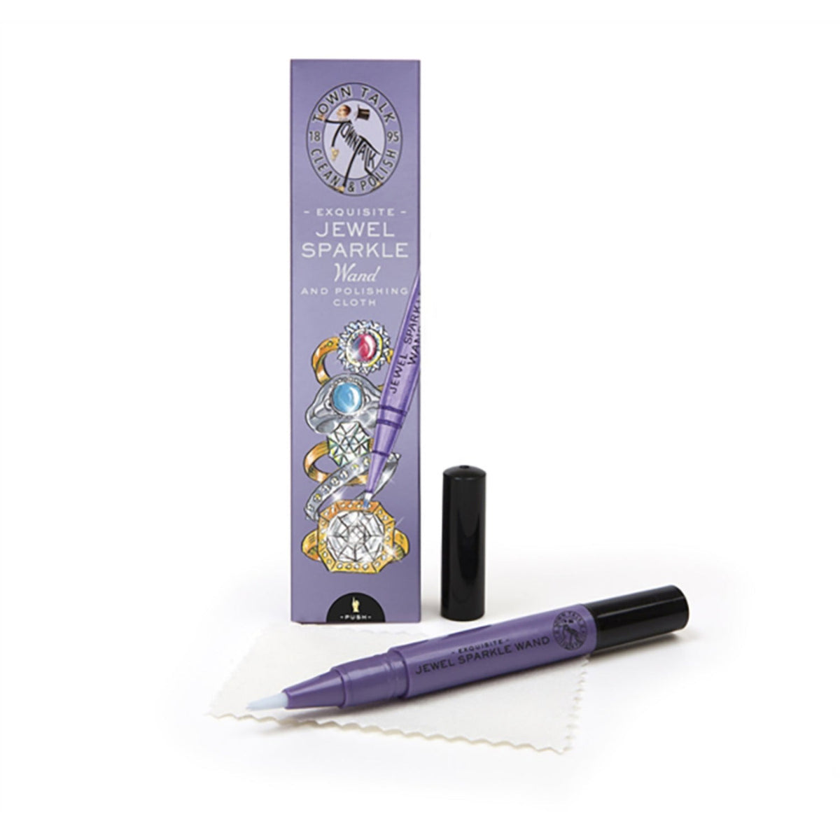 Town Talk Jewel Sparkle Wand and Polishing Cloth